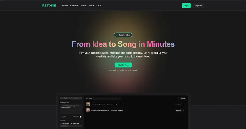 Songs Generator SaaS App