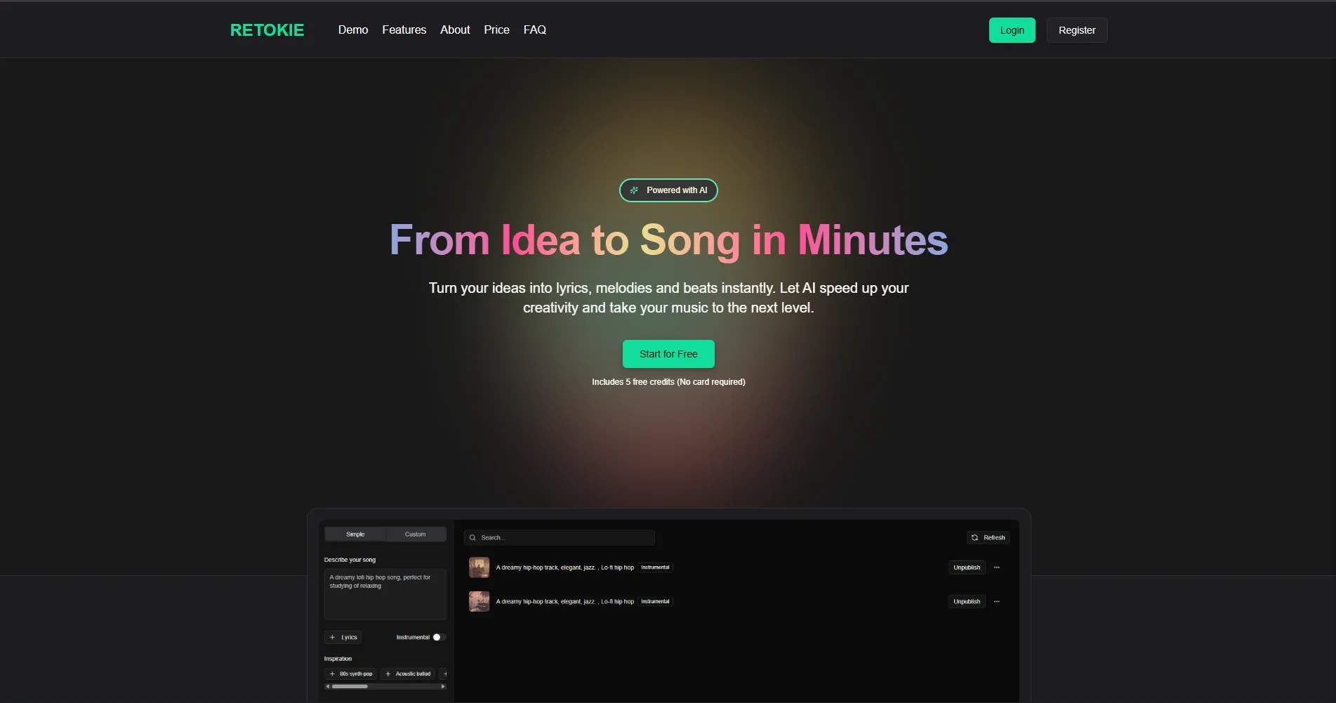 Songs Generator SaaS App